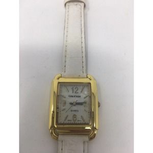 Cote D’ Azur Japan Gold White Croc Leather Mother Of Pearl Stainless Works